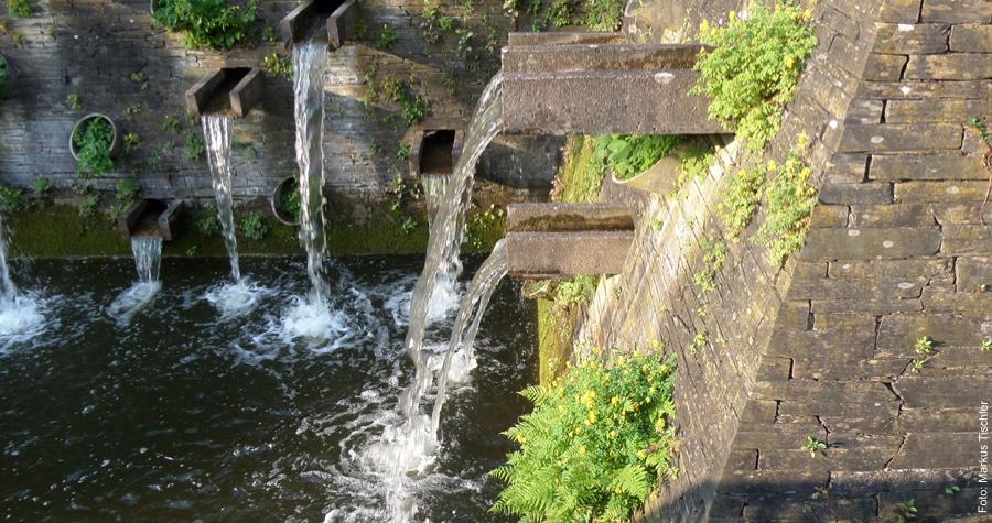 Wasserfälle in Planten un Blomen