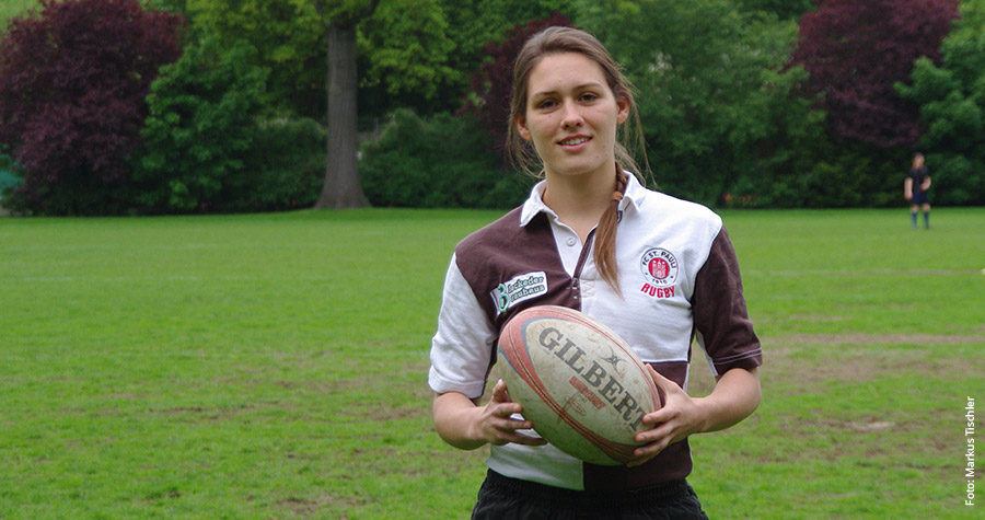 Rugbyspielerin Stephanie Harringer: Liebe auf den ersten Versuch.